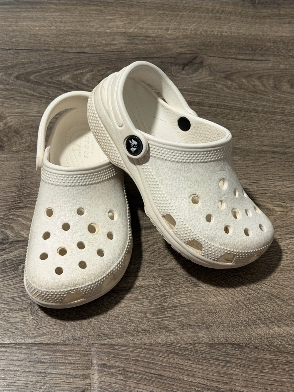 CROCS Classic Clog in White Pearl Toddler Girl 12